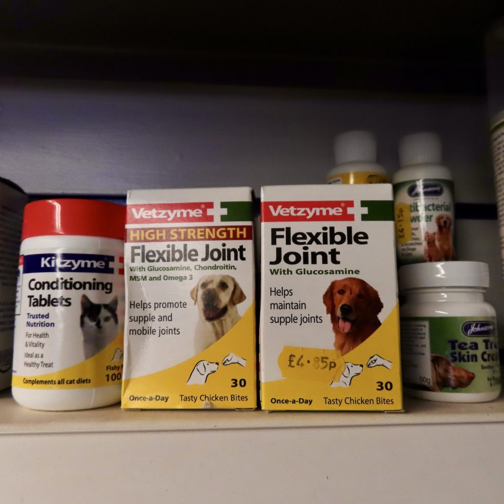 A selection of pet medicines